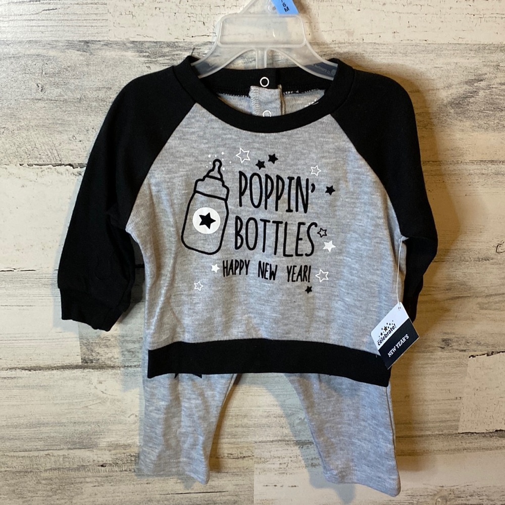 Baby New Years Outfit Size 3-6 Months NEW